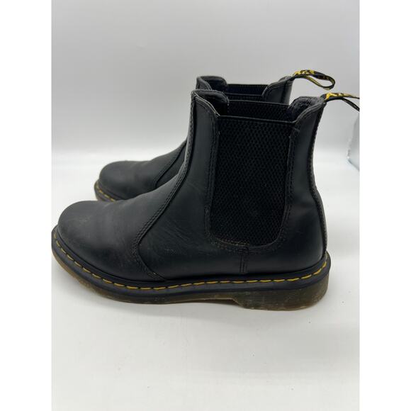Dr. Martens 2976 SR Chelsea Boots Womens 9 Mens 8 Black Leather Slip Resistant - Picture 3 of 9